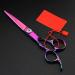 Professional Left-Handed Purple Rose Hair Cutting Scissors Set - 6 Inch Barber Shears for Thinning & Hairdressing - Buy Online on GoSupps.com