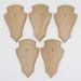 Generisch 5 pieces REH Troph enschilder Spitz Eiche hell klein AF 19 cm x 11 cm