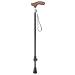 Elderly Crutches Lightweight Telescopic Stick Non-Slip Walking Stick with Solid Wood Handle Interesting