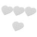 FRCOLOR 4pcs Eyelash Adhesive Station Salon Eyelash Gasket Eyelash Extension Holder Pad Eyelash Pallet Holder Eyelash Extension Pallet Eye Lashes Pads Pallet Stand Epoxy Supplies Glass