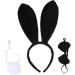 Bottone Cute Ear Headband Tail Tie Set for Costume Party Theme Photo Props for Girls Teens Headpiece Black - Buy Online on GoSupps.com