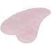 Verdant Touch Rose Quartz Gua Sha Tool - Stainless Steel Meridian Massage Device for Pain Relief | Portable Hand & Wrist Grip - Buy Online on GoSupps.com