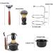 Shop Lefeda Simply Stainless Steel Shaving Brush Set for Men | 4-Part Beard Shaving Stand | Fashionable Silver Grooming Kit | International Shipping - Buy Online on GoSupps.com