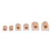 3 Pair Toe Separators 6PCS Toe Corrector Spacers Preventing Friction SEBS and Nylon Bunion Corrector for Toe Deformation