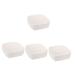 Housoutil 4pcs Box Makeup Storage Box Eyeshadow Cosmetics Organizer Countertop Organizer Split Type Bracket 20.6X20X8.6CMx4pcs Whitex4pcs