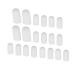 Toe Cushion Tube ANGGREK 10 Pairs Toe Cap Silicone Adjustable Pain Relief Toe Protector for Ingrown Toenail Callus Corns Protect Toe from Rubbing and Other Painful Toe Problems