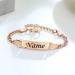 Personalized Children's Gravure Bracelet | Custom Figaro ID Band for Birth Baptism & Birthday Gifts | Unique Name Bracelet for Young Girls - Buy Online on GoSupps.com