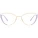 Buy Kachawoo Anti Blue Light Glasses for Women - Cat Eye Optical Eyewear with Purple Gold Half Frame - Buy Online on GoSupps.com