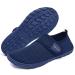 Racqua Boy's Girl's Kids Water Shoes Aqua Lightweight Quick Dry Barefoot Water Park Swim Shoes(Little Kid/Big Kid) 6 Big Kid Hdk1601-blue/Orange
