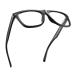 Black Sturdy Frame Blue Light Reading Glasses Men to Look Modern with High Vision - Large & Durable Readers for Men - Comfortable for all Face Shape Blue Light Glasses - 1.25 Reading Glasses Men Black 1.25 x