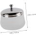Gobelet Rond Verre Pour Dissolvant Vernis Ongles Avec Couvercle Acier Inoxydable Fournitures Pour Nail Art - Buy Online on GoSupps.com