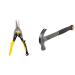 Stanley Aviation Snips Straight Cut (2-14-563) & STHT0-51310 20oz Fiberglass Curved Claw Hammer 570g Straight Cut + Claw Hammer 570g