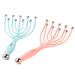 TGDiQiu Head Massager,Portable Hand Held SPA Scalp Massager,Steel Ball Run Blood Circulation Tool Stress Relax,for Deep Relaxation & Stress Reduction in The Office Home SPA,Blue and Pink(2-Pack) Pink Blue