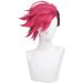 Spiky Magenta Cosplay Wig for Vi - League of Legends Arcane Rose Red Short Wig | Best Quality & Fast Shipping Worldwide - Buy Online on GoSupps.com