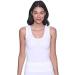 Cottonil Women's Sleeveless Top Cat L White
