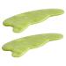 Uonlytech 2pcs Jade Gua Sha Scraping Board for Face & Body Massage - Natural Xiuyan Jade 10.7x4.7x0.5CM - Buy Online on GoSupps.com