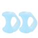 Pinky Toe Straightener & Bunion Corrector - Gel Spacers for Crooked Toes & Calloused Feet - Light Blue, One Size - Buy Online on GoSupps.com