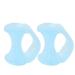 Toe Straightener Pinky Toe Toe Spacers Gel Spreader Correct Crooked Toes Bunion Corrector and Bunion Relief Men's Foot Care One Size Light Blue