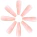 Coffin False Nails Long Nude Press On Acrylic Stick On Nails - 24pcs for Women and Girls - Buy Online on GoSupps.com