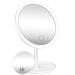 RENXIN-INC Makeup Mirror Vanity Mirror with Lights 3 Color Dimmable Lights Touch Sensor Button 90 Degree Rotation 5X Magnifying Cosmetic Beauty Detachable Countertop Circle