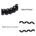 4-Piece Spiral Hair Tie Set | Elastic & Stretchy Bands for Girls & Women | Telephone Cable Hair Accessories for Thick Hair - Buy Online on GoSupps.com