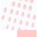 French Press on Nails with Nail Tips Minimalist white edged French pink fake nails press on nails Acrylic False Nails Cute Artificial Nails - Buy Online on GoSupps.com