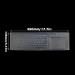 quiodok 4 Pcs Desktop Computer Keyboard Skin Protector Film Cover Clear Silicone Keyboard Cover Universal Keyboard Cover Protector for Standard Size 108 Keys PC Computer(445*130mm) - Buy Online on GoSupps.com