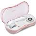 Waterproof Facial Cleansing Spin Brush Set with 3 Exfoliating Brush Heads - Complete Face Spa System by Fancii - Advanced Microdermabrasion for Gentle Exfoliation and Deep Scrubbing (Blush)