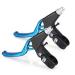 DISIWENE 1 Pair Bicycle Brake Lever, V-Brake Handlebar Aluminium Alloy Bike Brake Handle Universal 2.2cm for Most Bicycle, Road Bike, Mountain Bike (Blue)