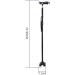 MNBHUYRD Walker Adjustable Crutches (71-95Cm) Big Four-Leg Design More Non-Slip and Stable with LED Night Vision Light 10-Level Height Adjustment Crutches Hello Independence - Buy Online on GoSupps.com