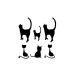Oottati Small Cute Cat Totem Neck Temporary Tattoo Set (2-Pack) - Buy Online on GoSupps.com