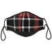 Pleasing Plaids Adjustable Face Mask Set with an Inside Pocket That Fits A PM 2.5 Activated Carbon Filter - Buy Online on GoSupps.com