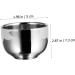 Minkissy 3-Pack Stainless Steel Razor Shells for Shaving Brush & Soap - Durable Metal Shaving Cups (7.3x5cm) - Ideal for Men's Grooming - Buy Online on GoSupps.com