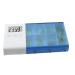 Durratou Medicine Storage Box Electronic Timing Reminder Medicine Boxes Alarm Timer Pills Organizer USB Automatic Pill Organizer (Blue)