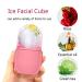 Facial Ice Roller & Gua Sha Set | Skin Care Tools for Face & Eyes with Silicone Ice Mold - Pink - Buy Online on GoSupps.com
