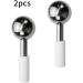 Stainless Steel Facial Ice Ball - 2 PC Set for Beauty & Massage | Ice Roller for Glowing Skin - Buy Online on GoSupps.com