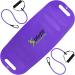 Solofit Balance Board with Resistance Bands - Fitness Board for Adults  The Abs Legs Core Workout Balancing Board - Ideal for Core Workout, Dancers, Ankle Workouts, Balancing Exercises, Purple No DVD