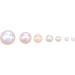Chenkou Craft 3000PCS White AB Round Flatback Pearls | Loose Beads Gem | 1 Box Half Ball Beads - Buy Online on GoSupps.com