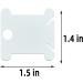 Plastic Floss Bobbins for Cross Stitch Embroidery - 120 Pieces White Thread Holder and Organizer - Buy Online on GoSupps.com