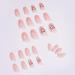 JUSTOTRY 24 Pcs Heart Pink Nude Press on Nails for Women - Funky Ballerina Stick on Acrylic Coffin False Nails with Glue for Nail Art - Buy Online on GoSupps.com
