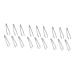 minkissy 18pcs pliers tweezers herringbone clip made of metal household hotel supplies 11X2.3cmx3pcs silverx3pcs