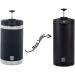 BruTrek Steel Toe 3.0 Travel Coffee Press - 20 fl.oz On The Go French Press - No Spill Lid, Double Wall Insulated - Stays Hot for Hours - Obsidian Black - Buy Online on GoSupps.com