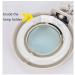 Magnifying Glasses Vision aids Magnifying Glass Ultra Clear Glass Anti-Fall Reading Elderly Students Desk Clip LED Light Enlargement Mirror Stationery Office Supplies 1PCS Better Life - Buy Online on GoSupps.com
