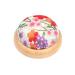 JFFX Pin Cushion Wooden Base Round Needle Pincushions Needles Holder for Sewing Japanese Style 1