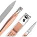 UNbit Nail Clipper Nail Cutter Set Nail Clipper Set Leather Bag Rose Gold Stainless Steel Nail Clipper Nail Cutting Nail Trimmer Toe - Buy Online on GoSupps.com