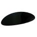 Parcelona French Oval Celluloid Glossy Black Automatic Hair Clip Barrette Hair Clip for Girls Strong Hold No Slip Durable Women Hair Accessories  Made in France - (Black)
