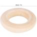100 pcs 25mm Natural Wooden Baby Teething Rings - DIY Craft Accessories for Safe Teething - Buy Online on GoSupps.com