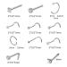 Disposable Self Nose Piercing Kit with 10 Nose Screws - Safe Nose Piercing Gun in White - Buy Online on GoSupps.com