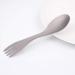Hemoton Camping Spork Metal 1pc Portable Utensils Titanium Fork Spoon Titanium Spoon Backpack Triple Travel Combination - Buy Online on GoSupps.com