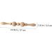 Buy Wooden Rolling Stick Body Massager - Khaki Beech Massage Tool for Neck & Home Use | International Shipping - Buy Online on GoSupps.com
